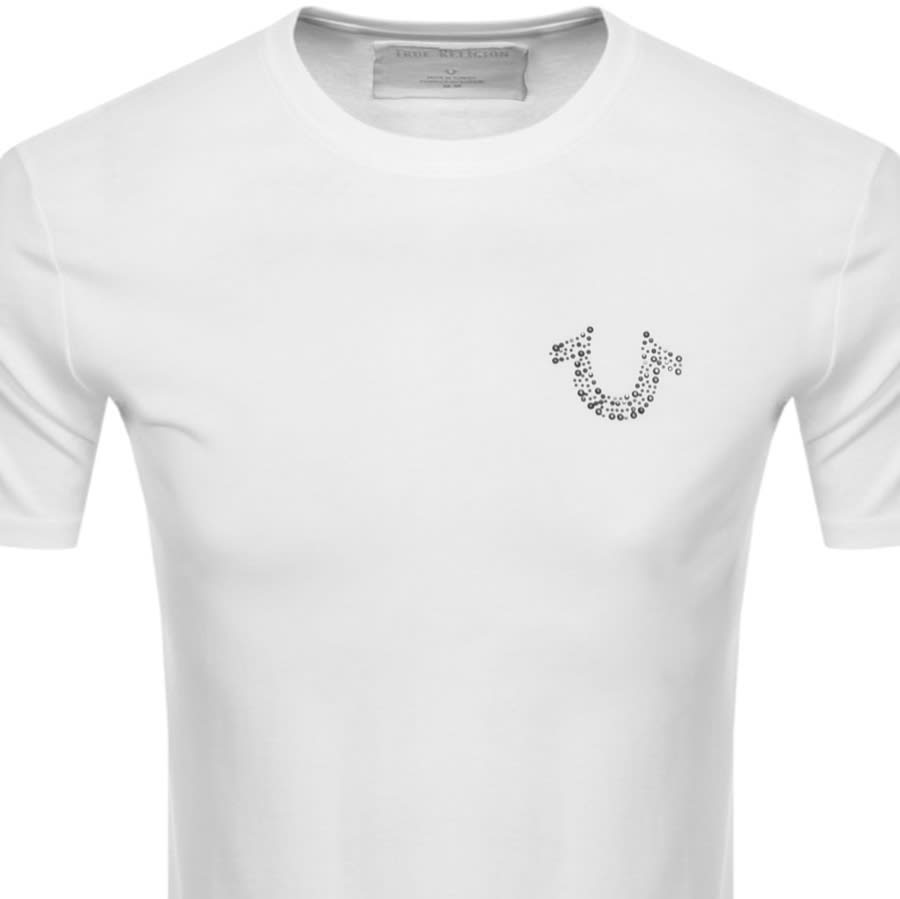 Alternative Image for ProductTrue Religion R Stones Logo T Shirt White2